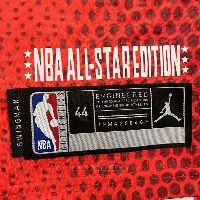 Camiseta All Star 2022 Los Angeles Lakers LeBron James #6 Granate.